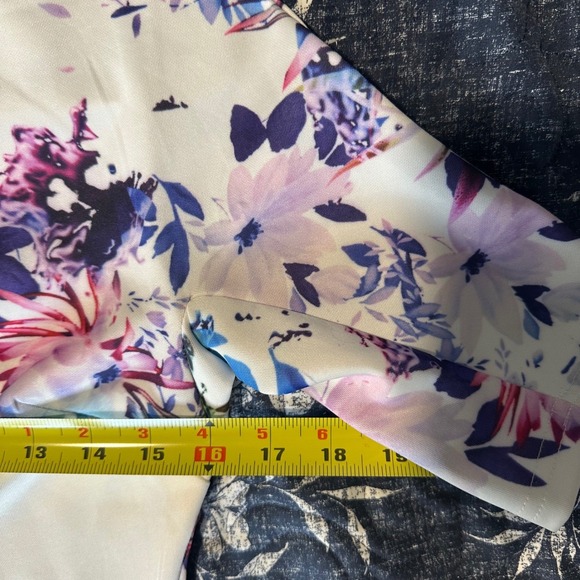 AX Paris Floral Bodycon Dress Elegant‎ Cocktail Party Midi Dress 8 - Picture 6 of 10